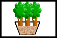 Symbol for tree trench system-treebox