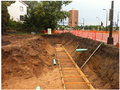 Partial excavation for retaining wall infiltration basin is not excavated.png