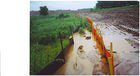 Silt fence close example
