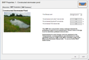 screen shot of constructed pond tab
