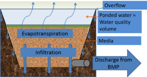 schematic of biofiltration water quality volume
