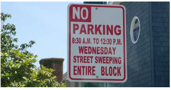 File:No parking for street sweeping sign.PNG