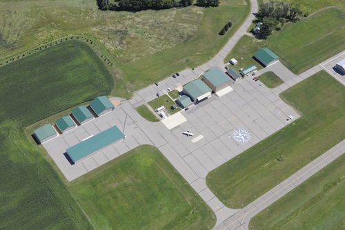 aerial photo of municipal airport