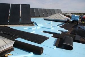 image of green roof construction