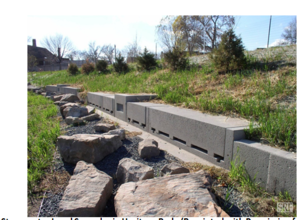 This is a photo showing Stormwater Level Spreader in Heritage Park