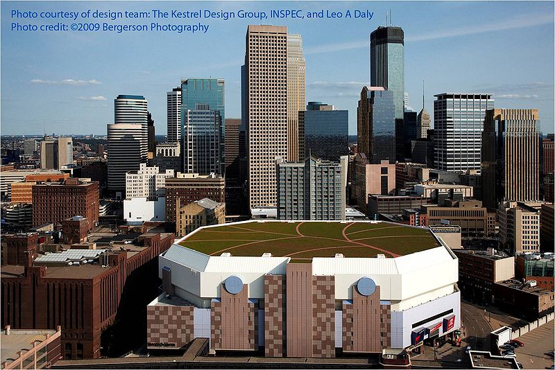 File:Target Center Arena Green Roof 1, Minneapolis, MN.jpg