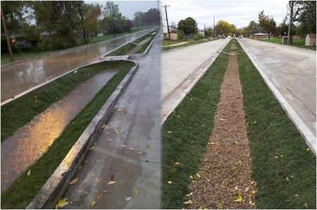 Case studies for dry swale (grass swale) - Minnesota Stormwater Manual