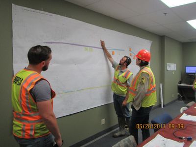 image showing staff reviewing site phasing
