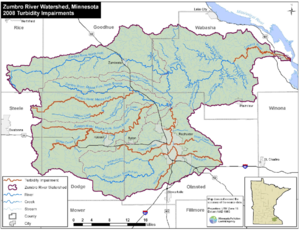 image of Zumbro River watershed