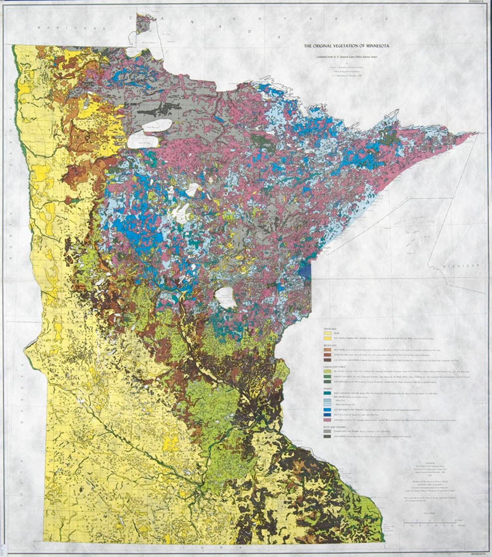 Marschner original vegetation map