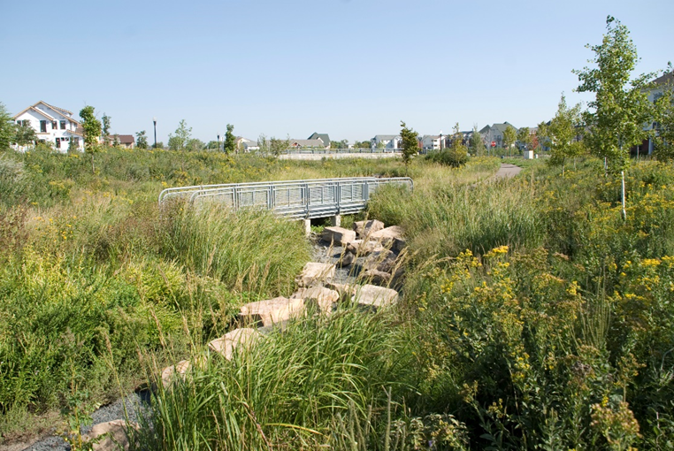 This photo shows a an example of Stormwater Filters in Heritage Park